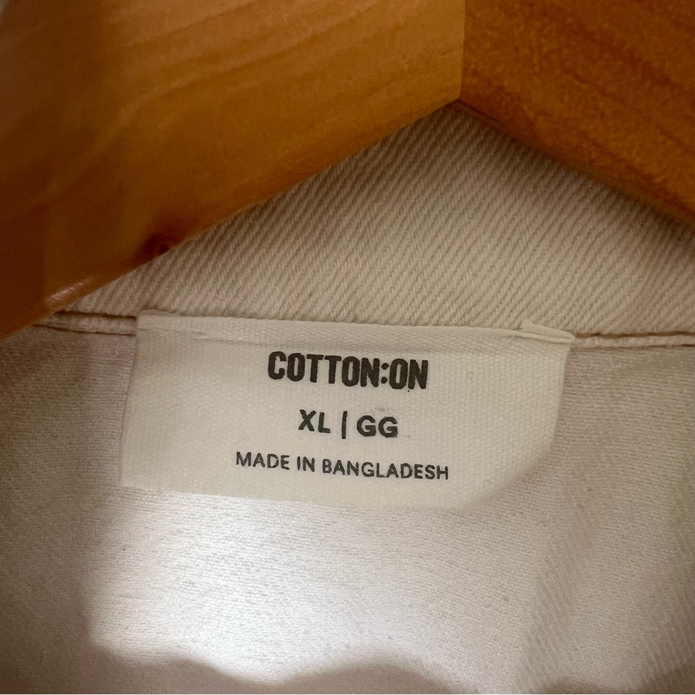 Cotton On White Denim Button Down Sleeveless Dress Size XL - Picture 5 of 9